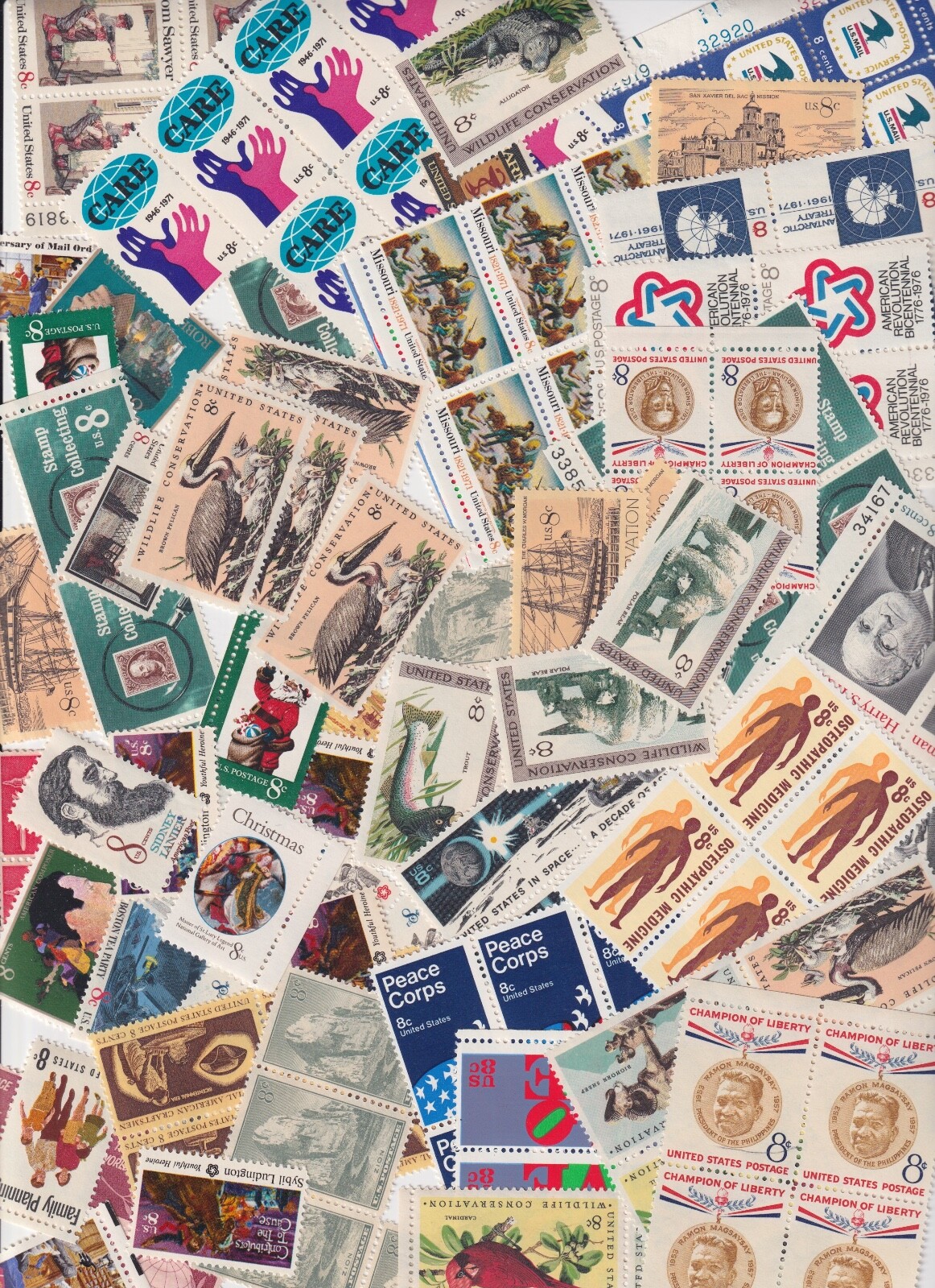 UNITED STATES DISCOUNT POSTAGE STAMPS BELOW FACE VALUE $50 VINTAGE MNH OG