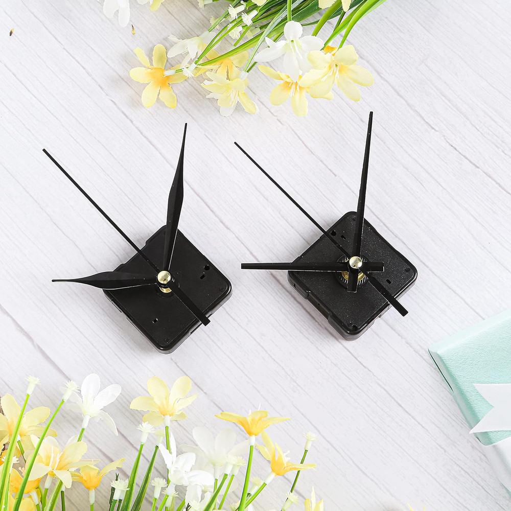 5Pcs High Torque Quartz Clock Movement Mechanism Replacement Clock Kit with 12 D