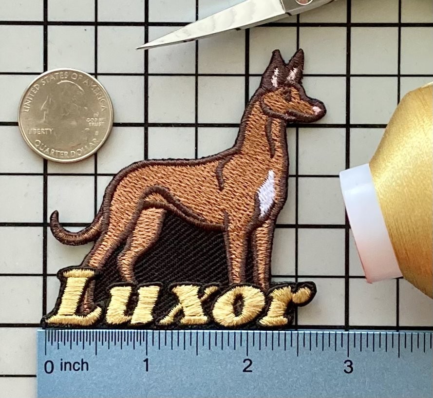 Pharaoh Hound Dog Patch Personalized Custom Iron-on Badge