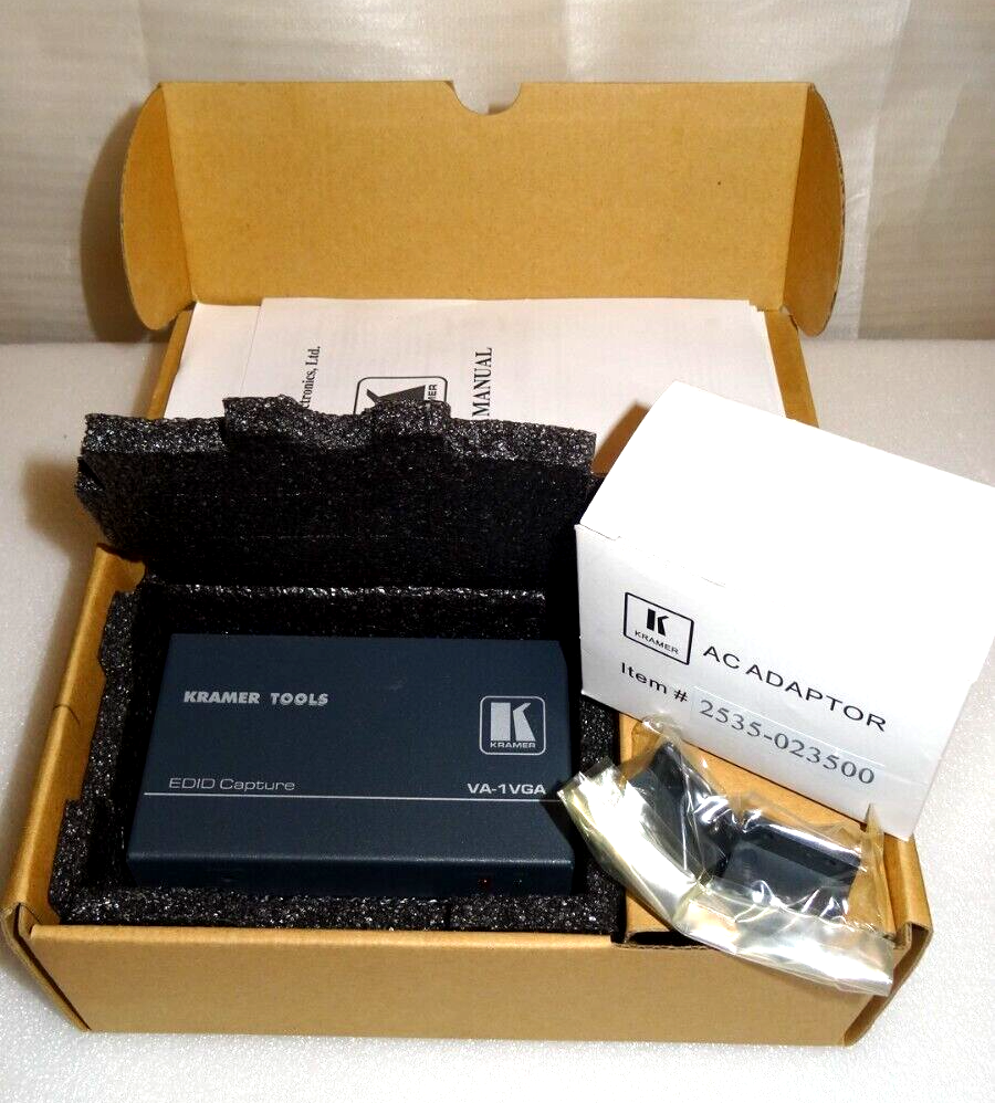 Kramer Electronics VA-1VGA VGA Video EDID emulator Guaranteed