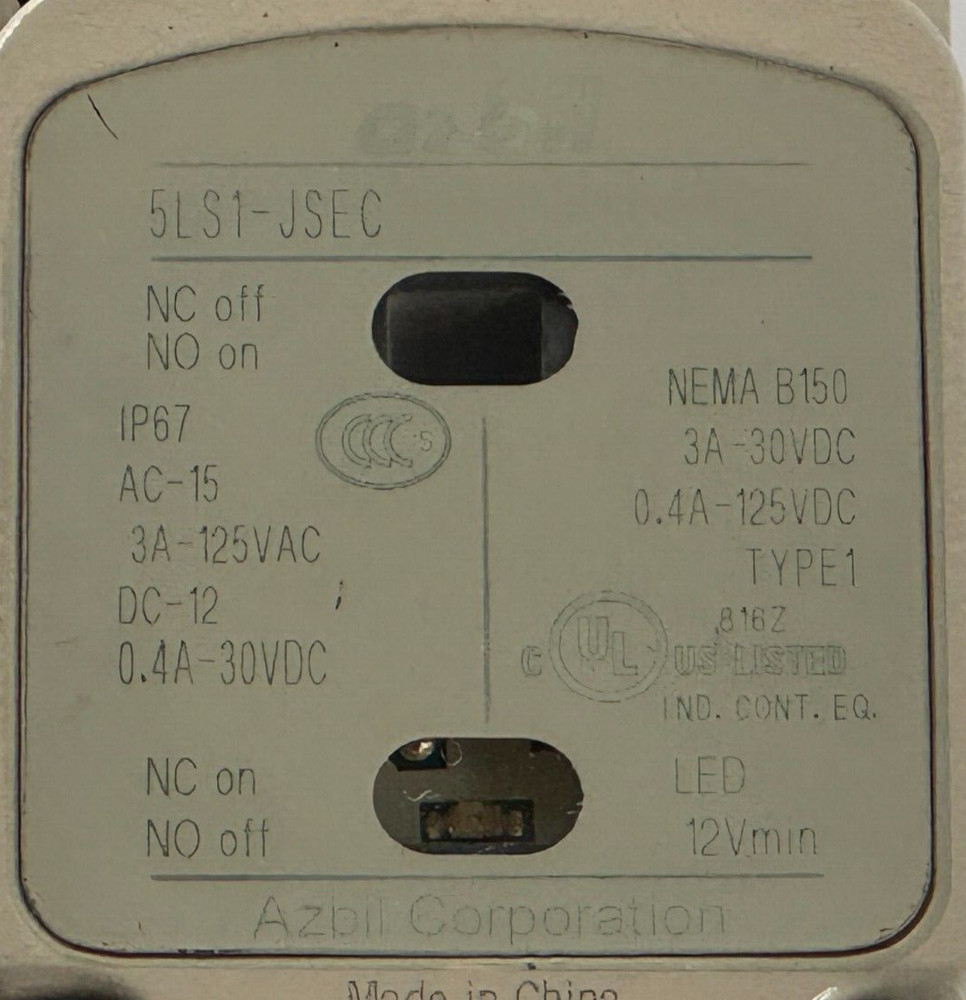 USED Azbil 5LS1-JSEC Limit Switch