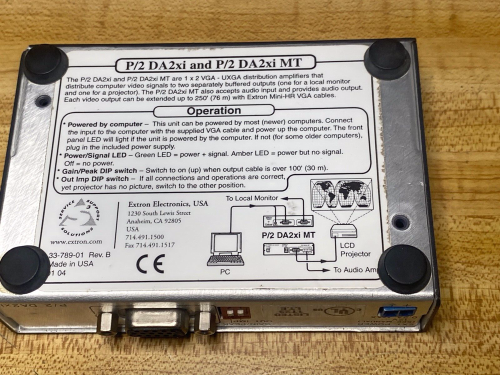 EXTRON P/2 DA2xi and P/2 DA2xi MT