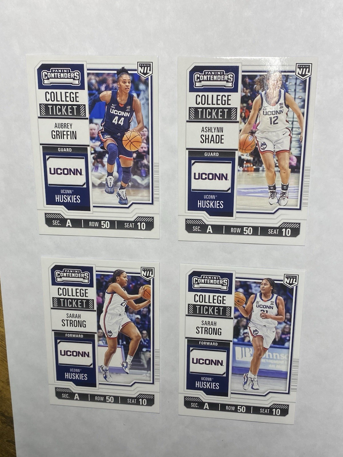UConn Huskies Basketball Premium 17-Card Collection Lot Autos #d Parallels SP