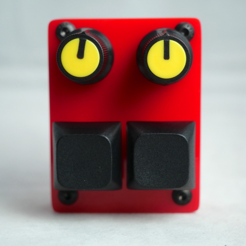 madMidiMini Compact Midi Controller with 2 Note Buttons 2 Potentiometers and LED