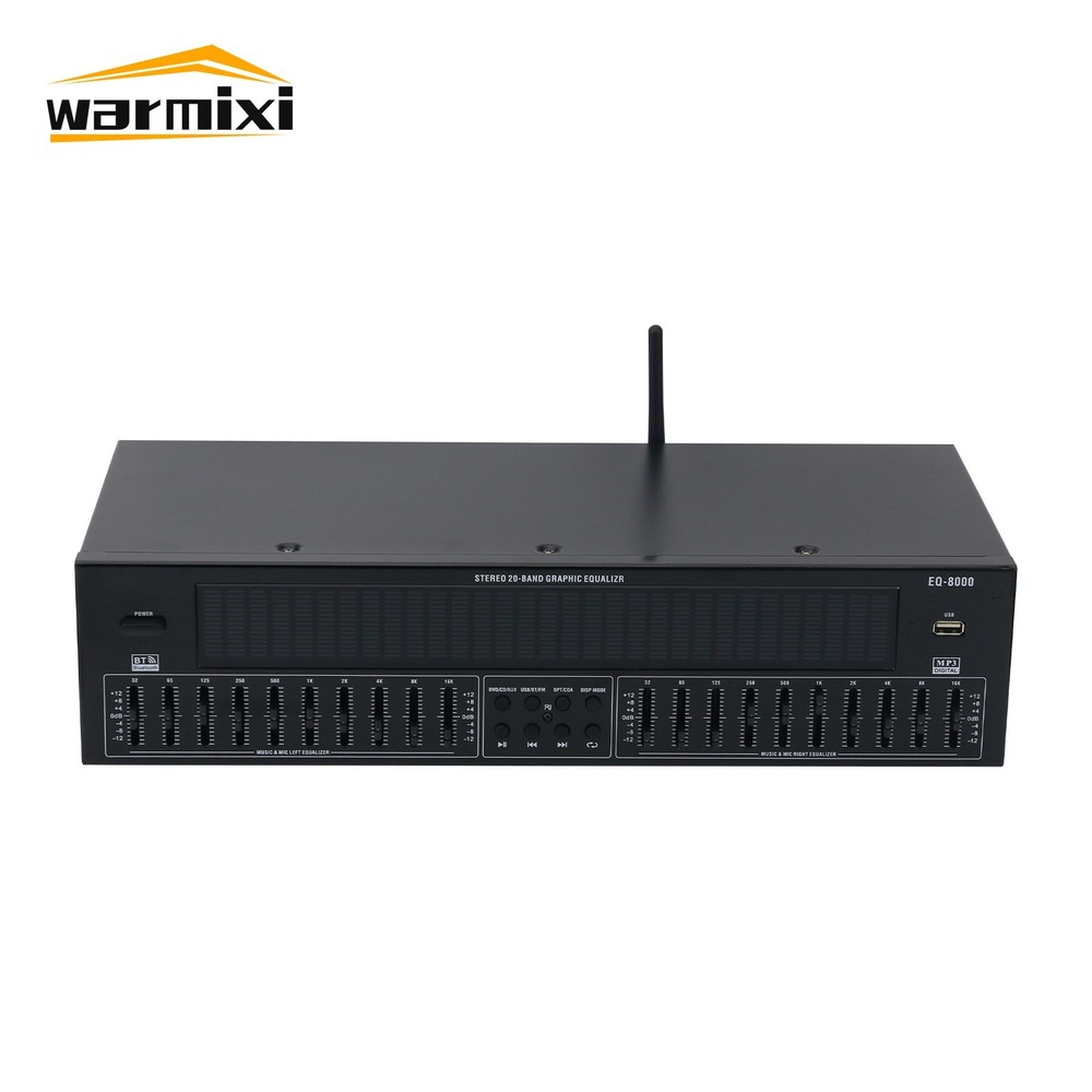 EQ8000 Green LED EQ Equalizer BT5.4 Optical Fiber Coaxial Digital Processor