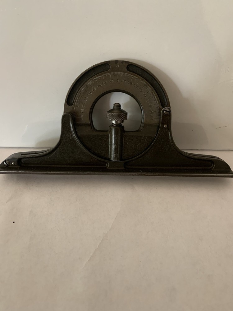 LUFKIN PROTRACTOR HEAD FOR 12" COMBINATION SQUARE WORK GREAT GOOD CONDITION.