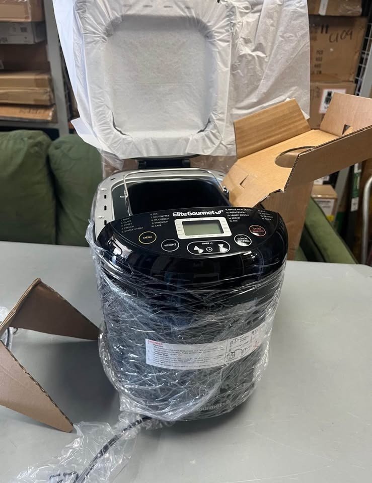 Elite Cuisine Programmable Bread Machine with 19