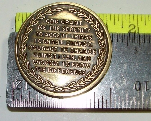 Alcoholics Anonymous AA 11 Year Sunshine Bronze Medallion Token Chip Sober