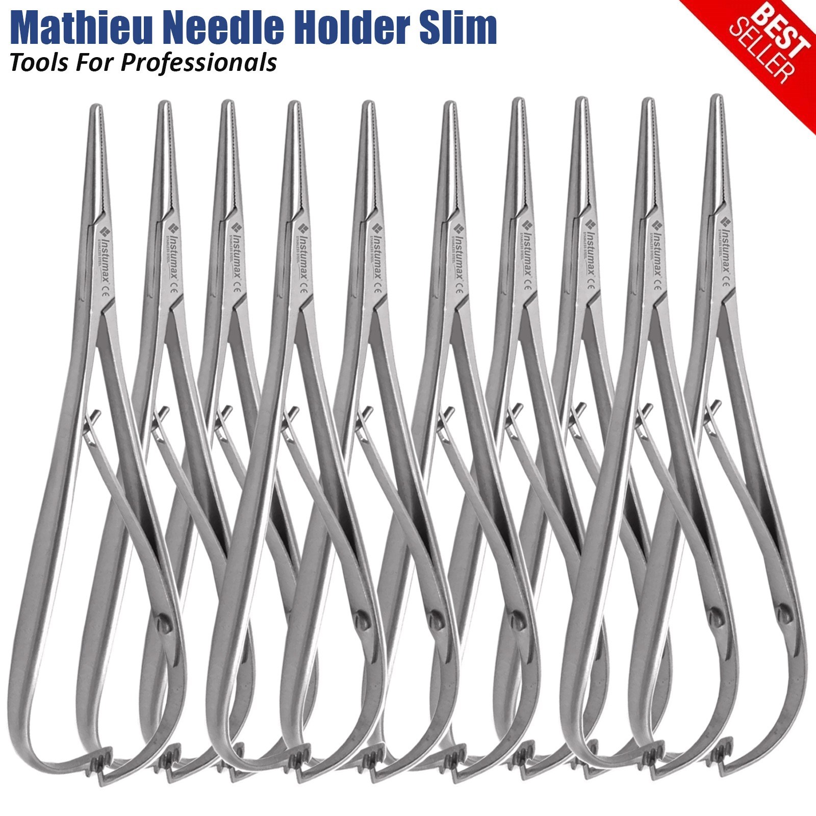 Slim Narrow Tip Mathieu Ligature Elastic Placing Plier 5.5" Ortho Plier German G