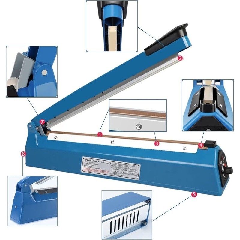 Impulse Heat Sealer Professional Automatic Power Off Plastic Bag Sealing Machine