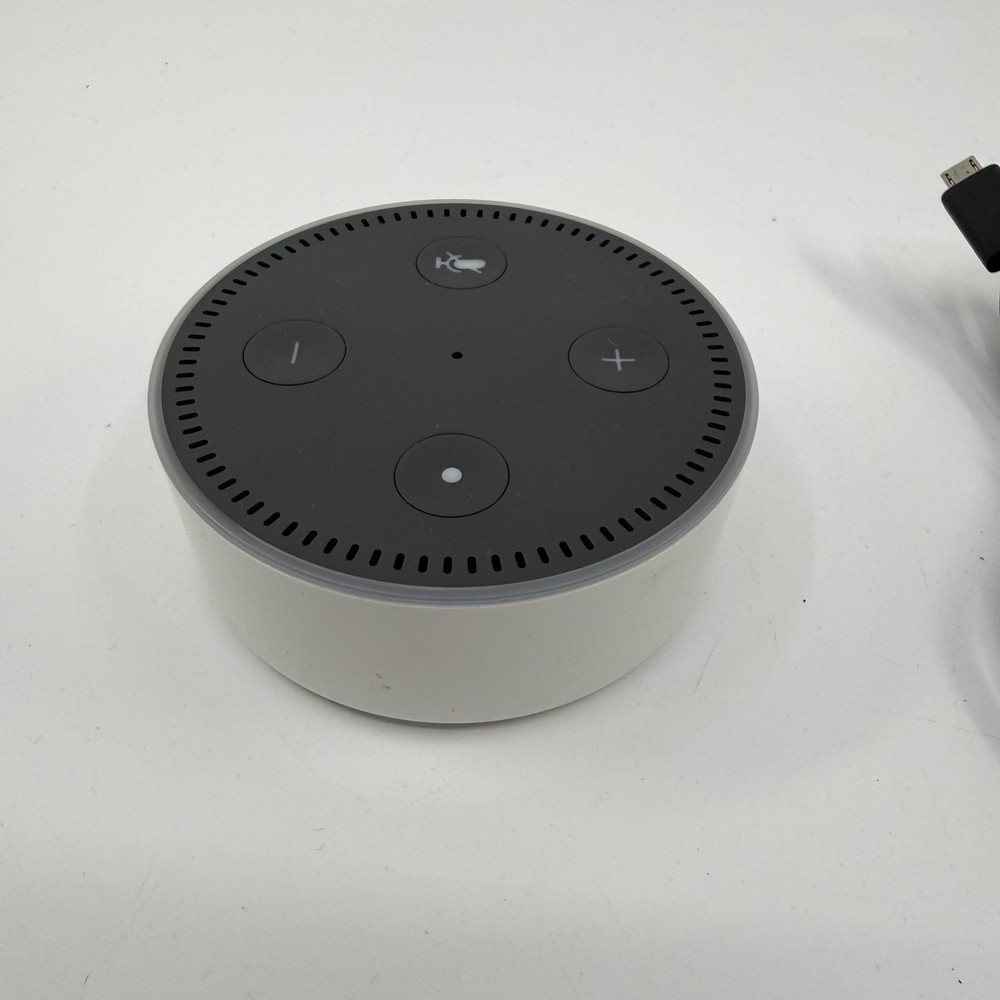 Amazon Echo Dot 2nd Gen RS03QR Alexa Smart Speaker White With Micro-USB Cable