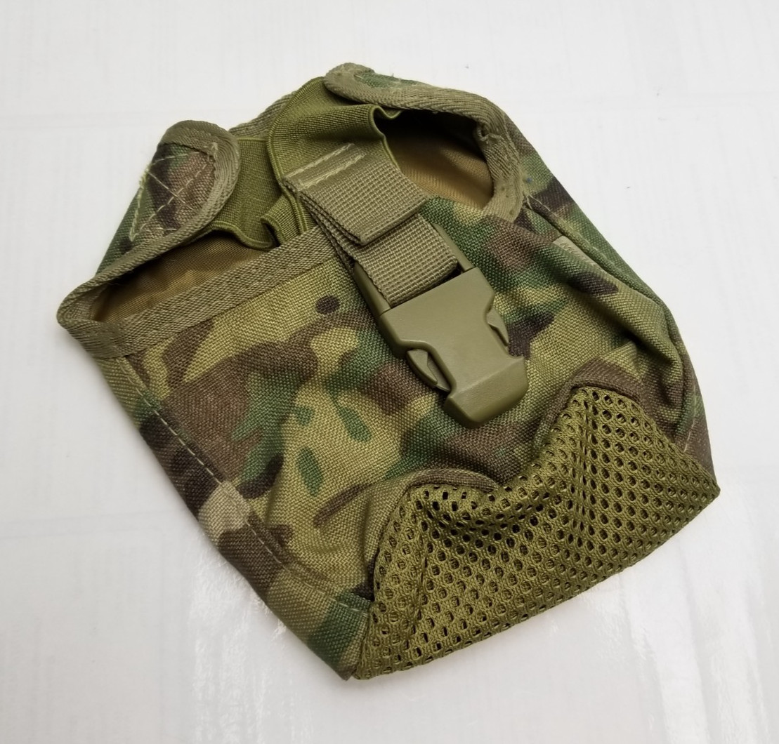 Military Style Rothco OCP Multicam MOLLE 1 QT MESH Canteen Pouch NEW