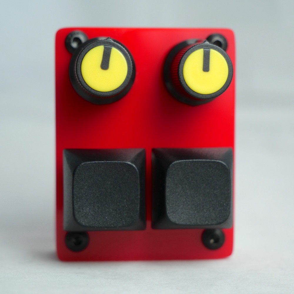 madMidiMini Compact Midi Controller with 2 Note Buttons 2 Potentiometers and LED