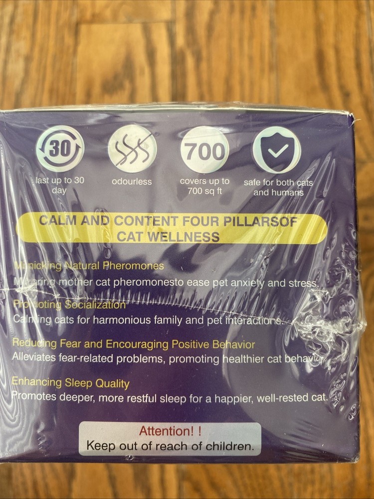 Cat Pheromone Calming Diffuser Refills- 48 ml X 8 - Natural Ingredients