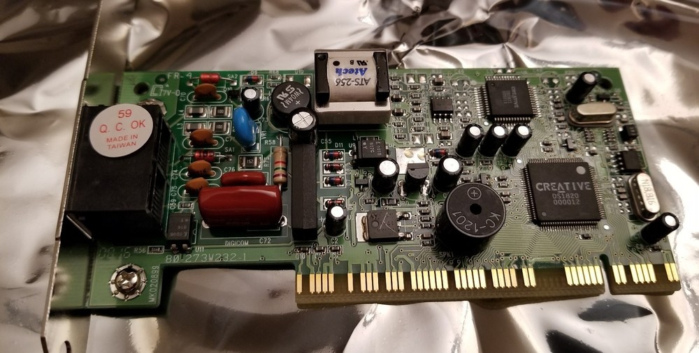 Creative 56k pci data fax v.90 modem with voice