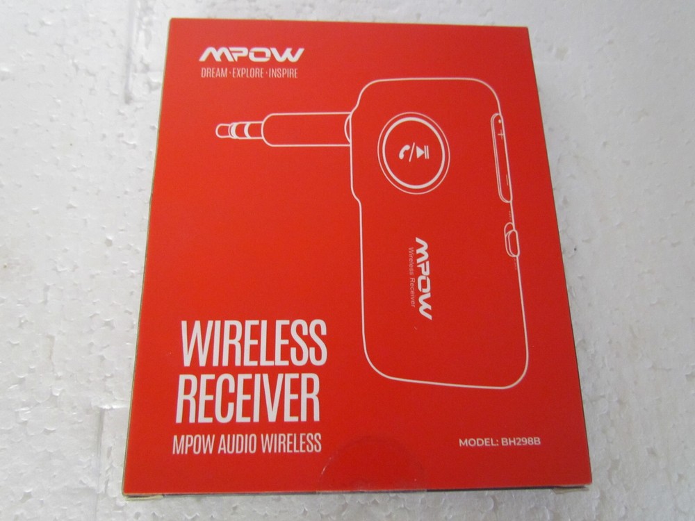 MPOW BH298B WIRELESS BLUETOOTH RECEIVER 3.5MM AUX IN