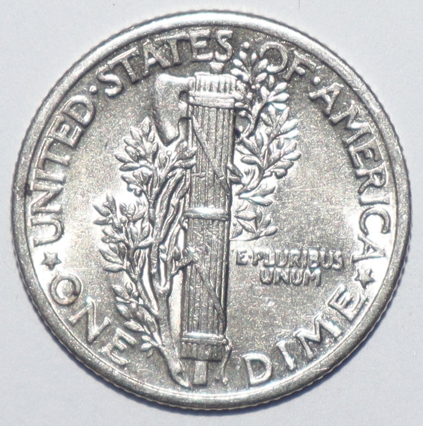 1937 Mercury Dime AU (K287)