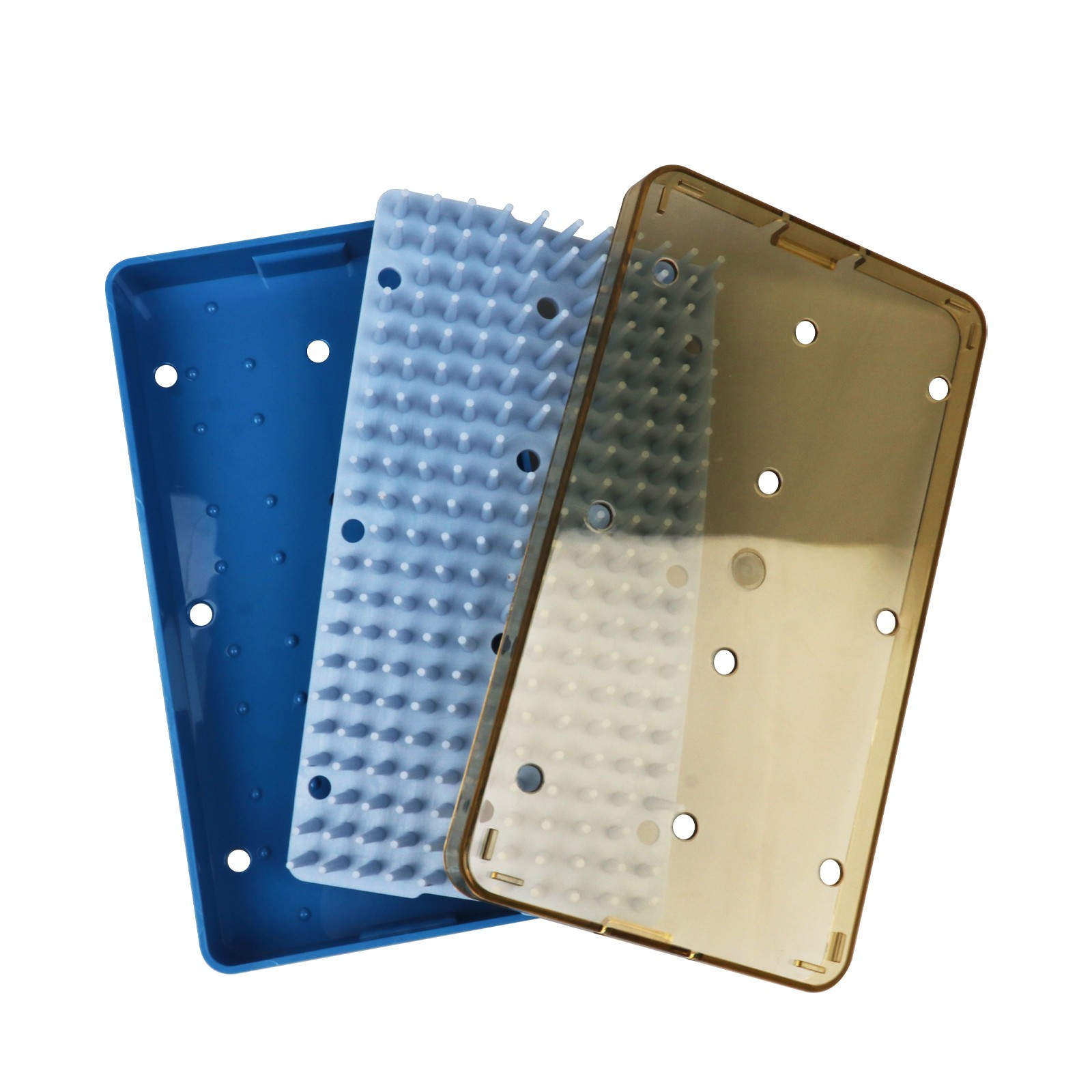 Silicone Sterilization Tray Case Disinfection Box Large Size for Instruments USA