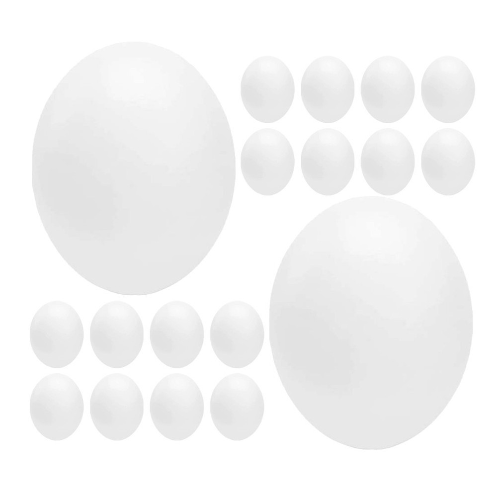 24pcs Fake Eggs: Realistic Plastic Nesting - Training Practice Eggs