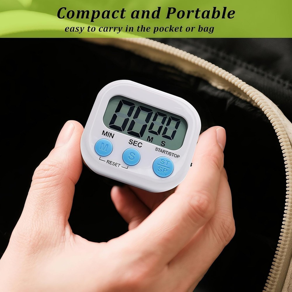 6 Pack Multi-Function Electronic Timer, Learning Management, Suitable for Kit...