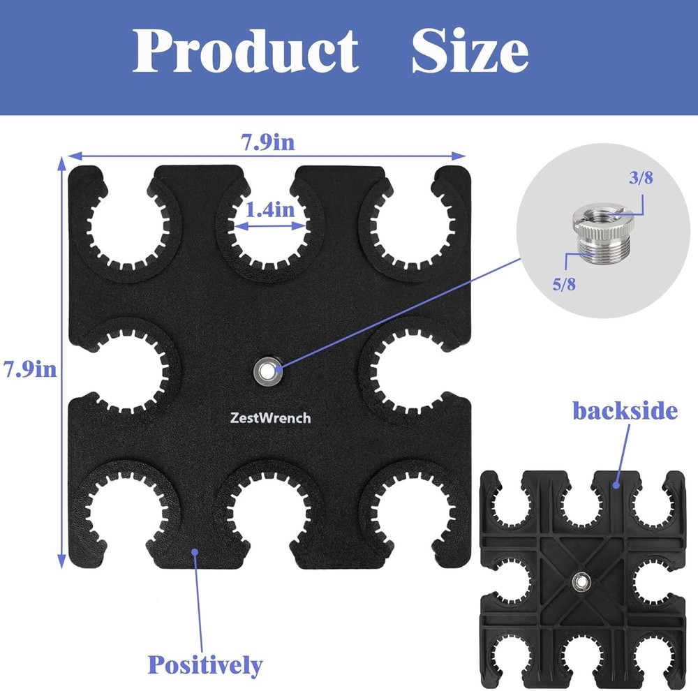 Microphone Holder Multi Mic Holder for Wired and Wireless Mics Multiple Micro...