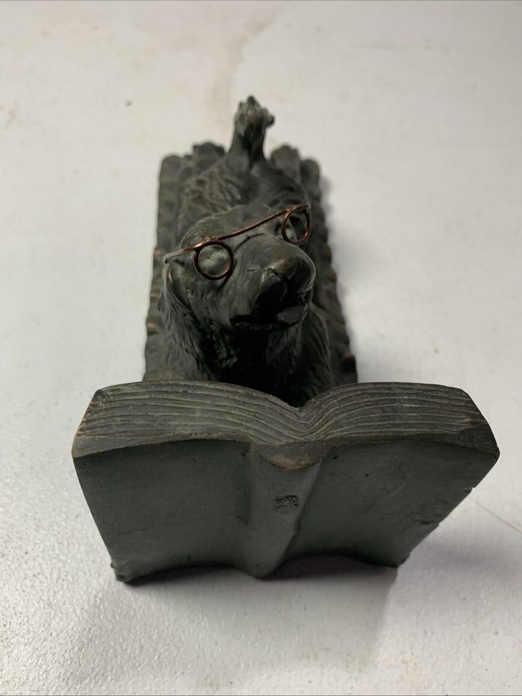 Dog Art Book End Decor