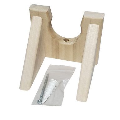 Unfinished Guitar Wall Hanger, Solid Poplar Wood Construction