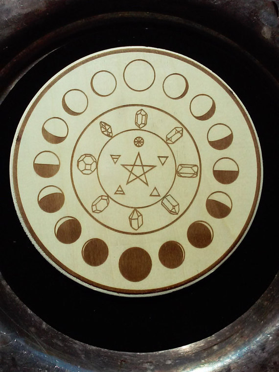 Lunar Phase Crystal Grid