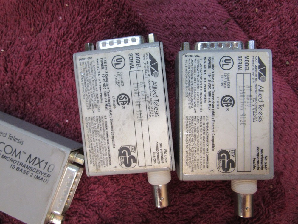 LOT CentreCOM MX10 MX20T 210T LTX02 HP thinLAN 3Com Transceiver replacement