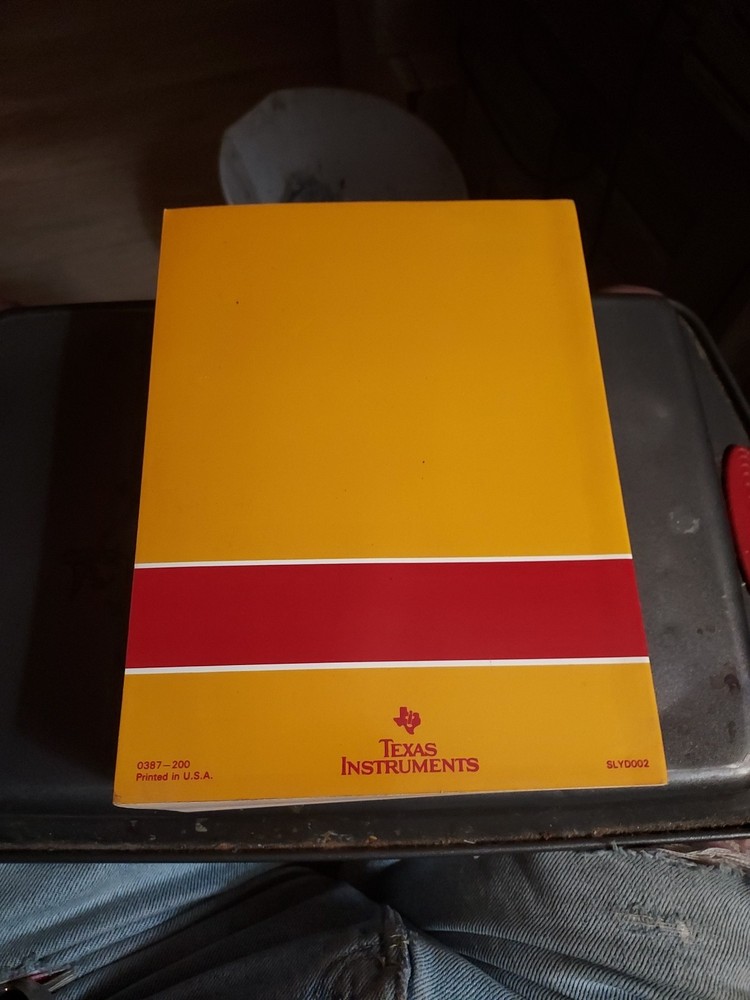 VINTAGE TEXAS INSTRUMENTS BOOK ELECTRONIC MANUAL INTERFACE CIRCUITS DATA 1987