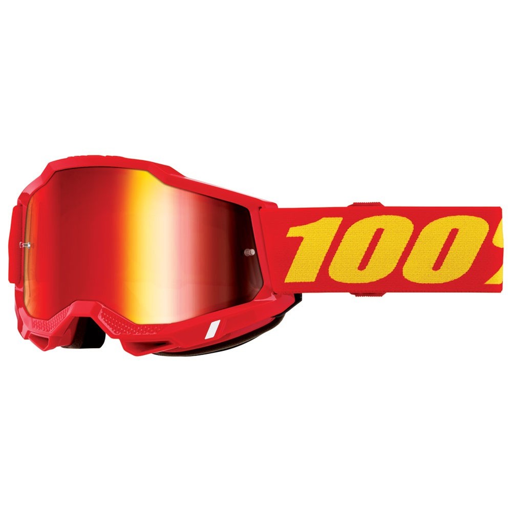 100% Accuri 2 Goggle  Red Frame/Red Mirror Lens