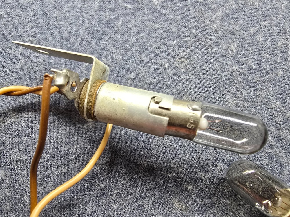 Heathkit HW 100 Radio Transceiver Parts - 2 Back Light Dial Lamp Assemblies