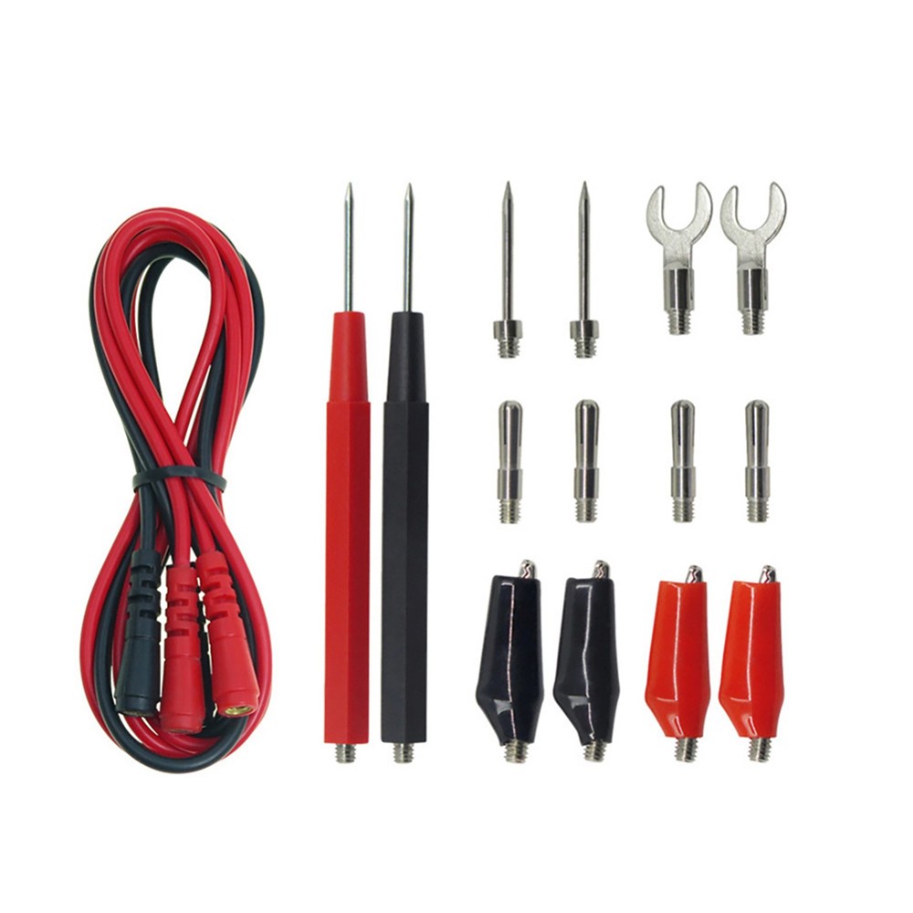 16Pcs New Multifunction Digital Multimeter Probe Test Leads Kit For Volt Meter