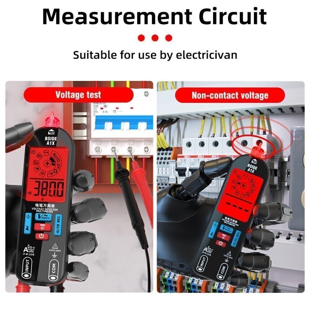 LCD Digital Multimeter Smart Fully Automatic Ranging Rechargeable DC/AC Voltage