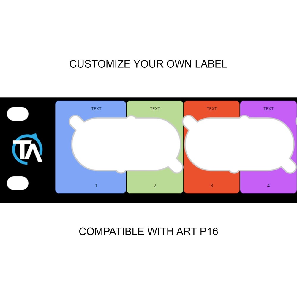 Custom Patchbay label compatible with ART P16 XLR bays