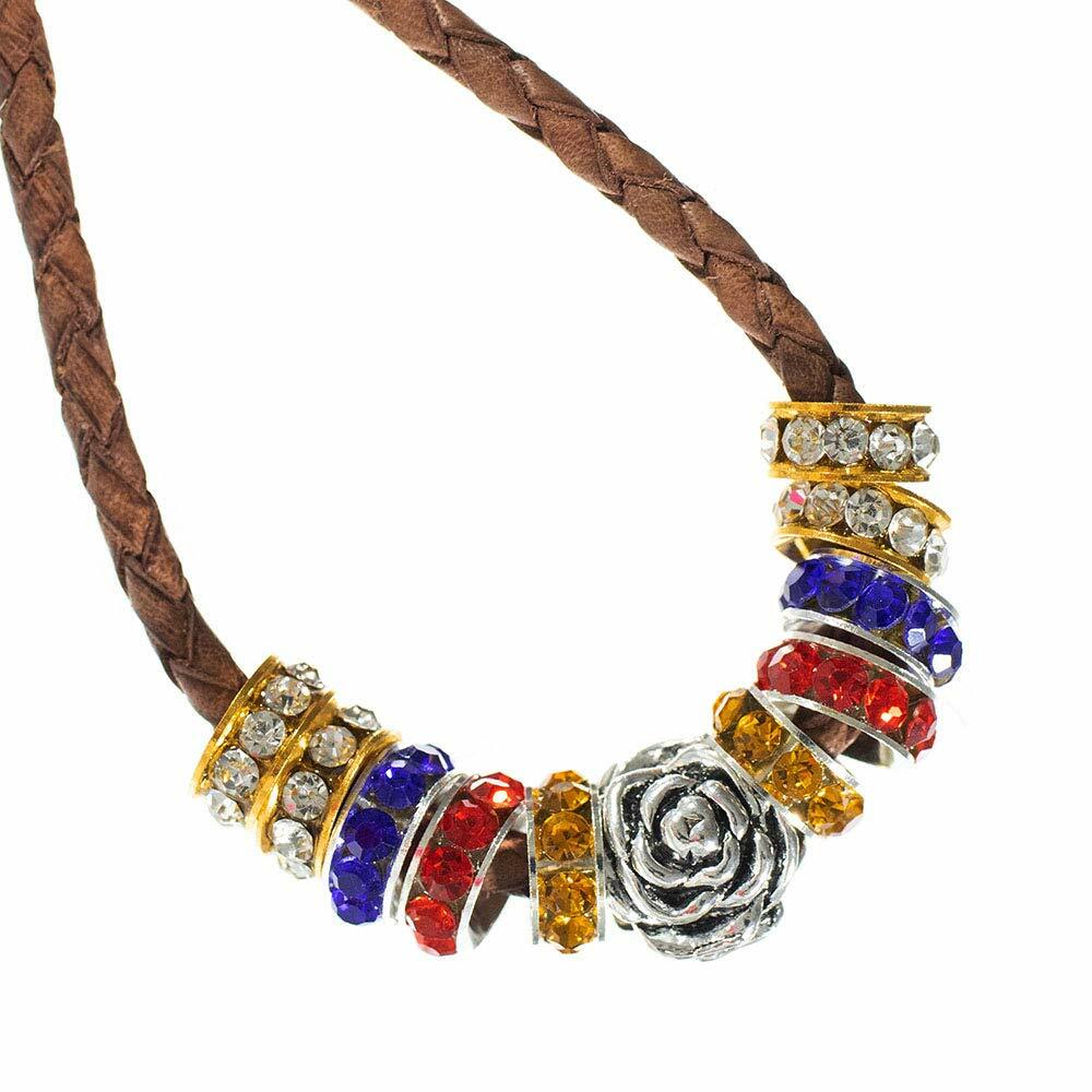 Round Braided Leather Jewelry Craft Cord - 3-5mm Diameter - 5yd 10yd 20m Lengths