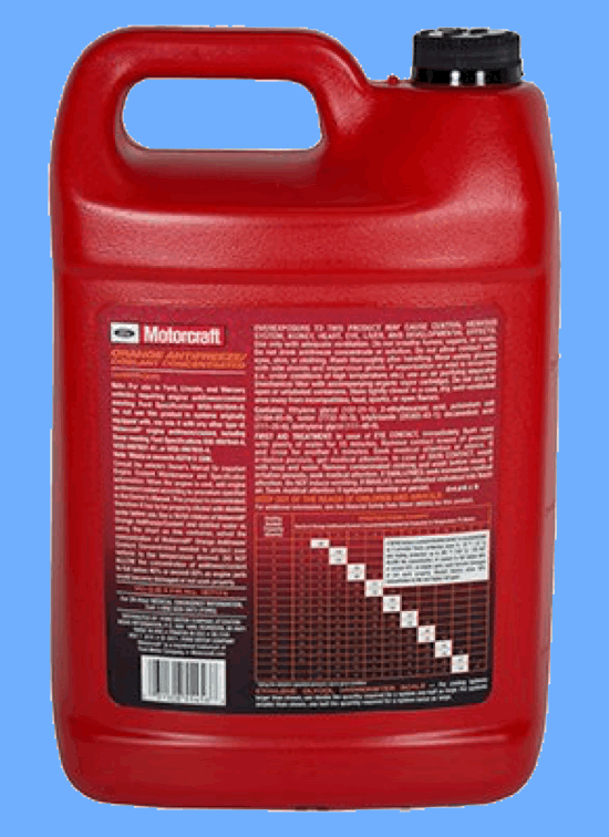 1 Gallon Engine Coolant Antifreeze Motorcraft yellow Pre diluted