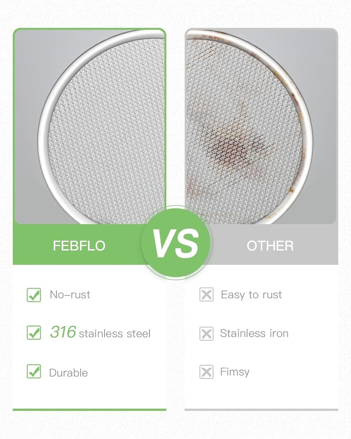 3/12 Pack Sprouting Lid 316 Stainless Steel Screen Lid for 86mm Wide Mouth Mason