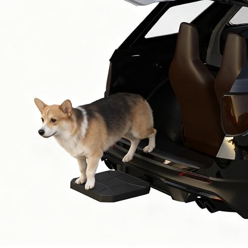 Pet Ramp Step for 2" Hitch Receiver, Dog Ramp for Single-Step Basic