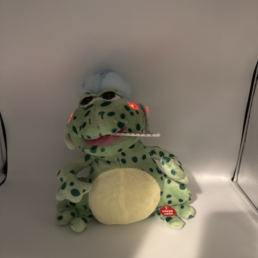 Fever Frog 12" Animated Sing Plush Light Cheeks Movement Musical Cuddle Barn
