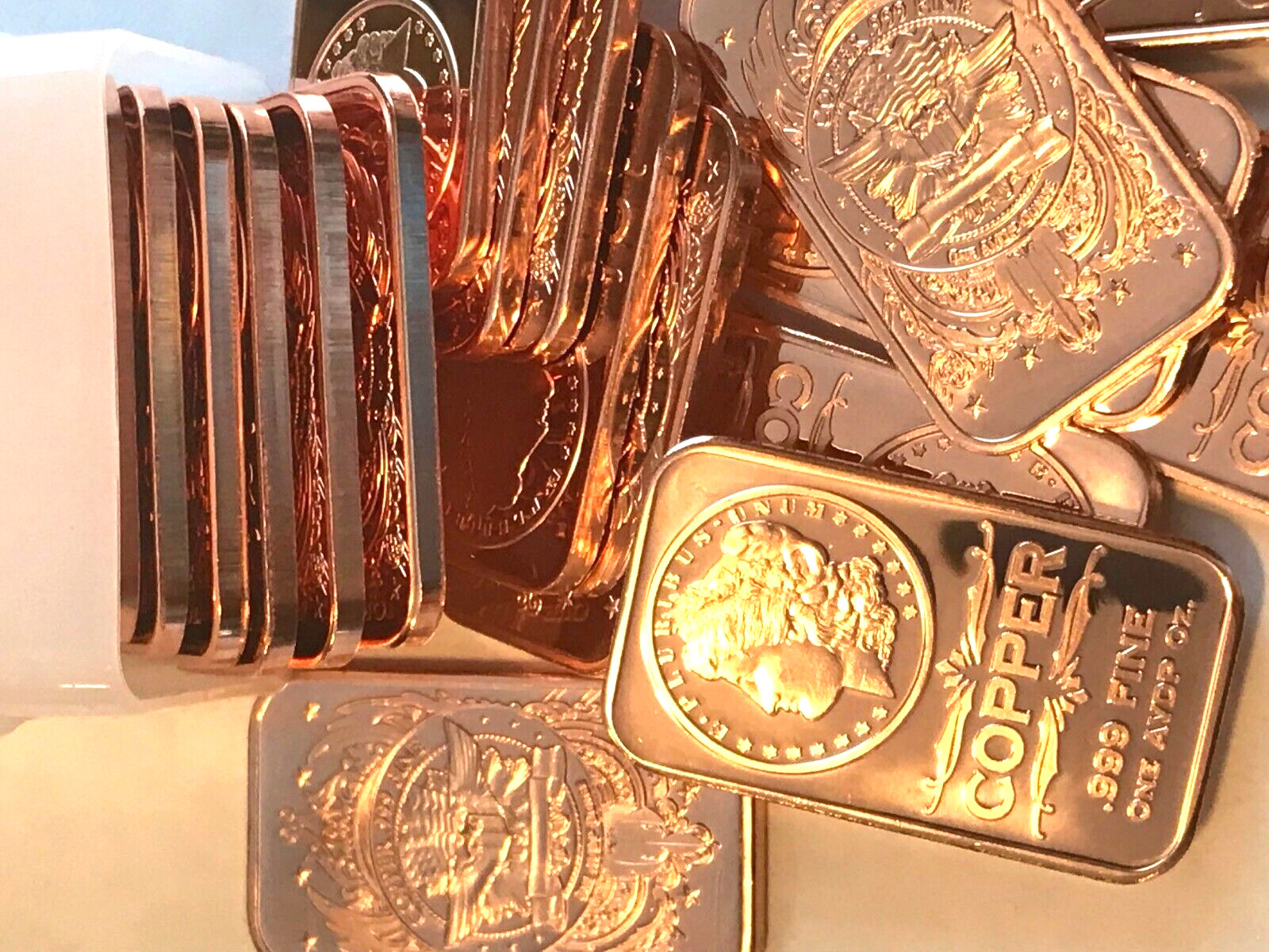Morgan Dollar Bar 20-PACK Of Copper Bars 1 ounce each, 20 Bars, by REEDERSONG