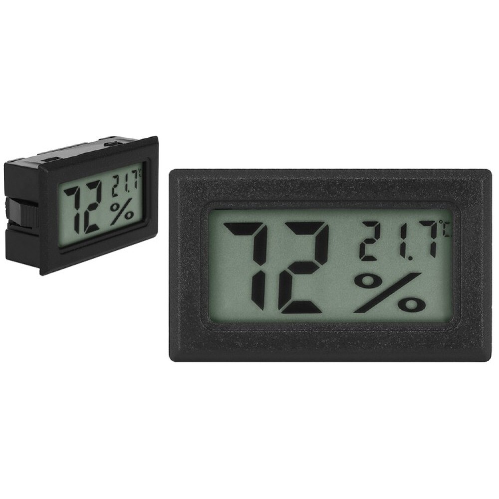 Thermohygrometer Thermometer Digital LCD Temperature Humidity BLACK ...