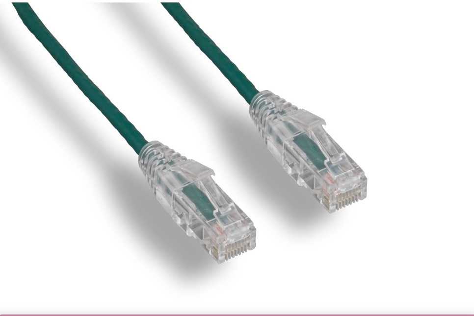 Slim Cat 6a 10G UTP Patch Cable 28 AWG 1ft 2ft 3ft 5ft 7ft 10ft lot size 1 & 5