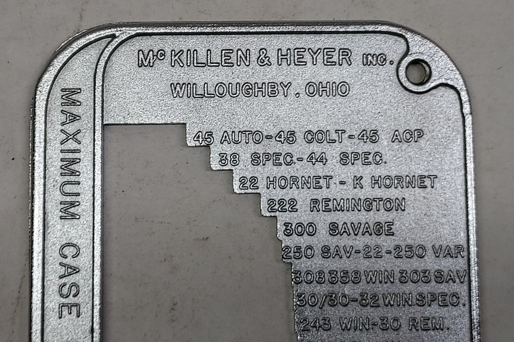 MCKILLEN & HEYER RELOADING CASE LENGTH GAUGE