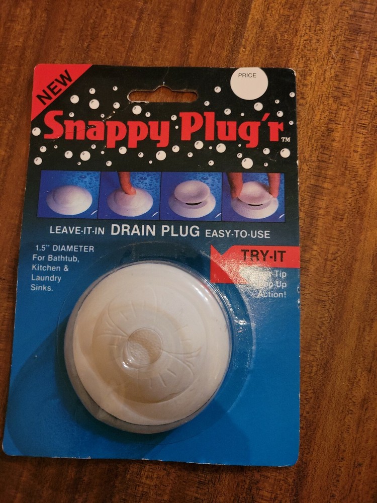 Snappy Plug'r Leave In Drain Plug