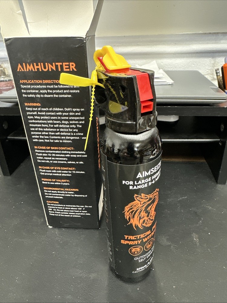 AIMHUNTER tactical pepper spray with uv dye