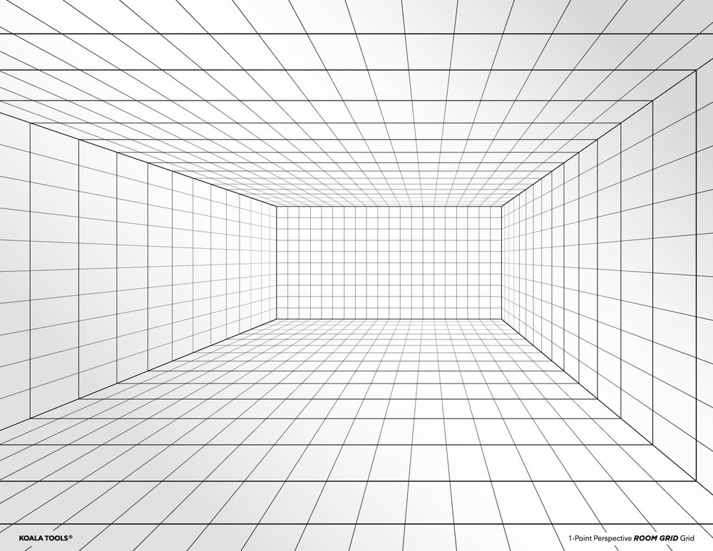 Perspective Grid Transparency Sheets 8.5 x 11 Set