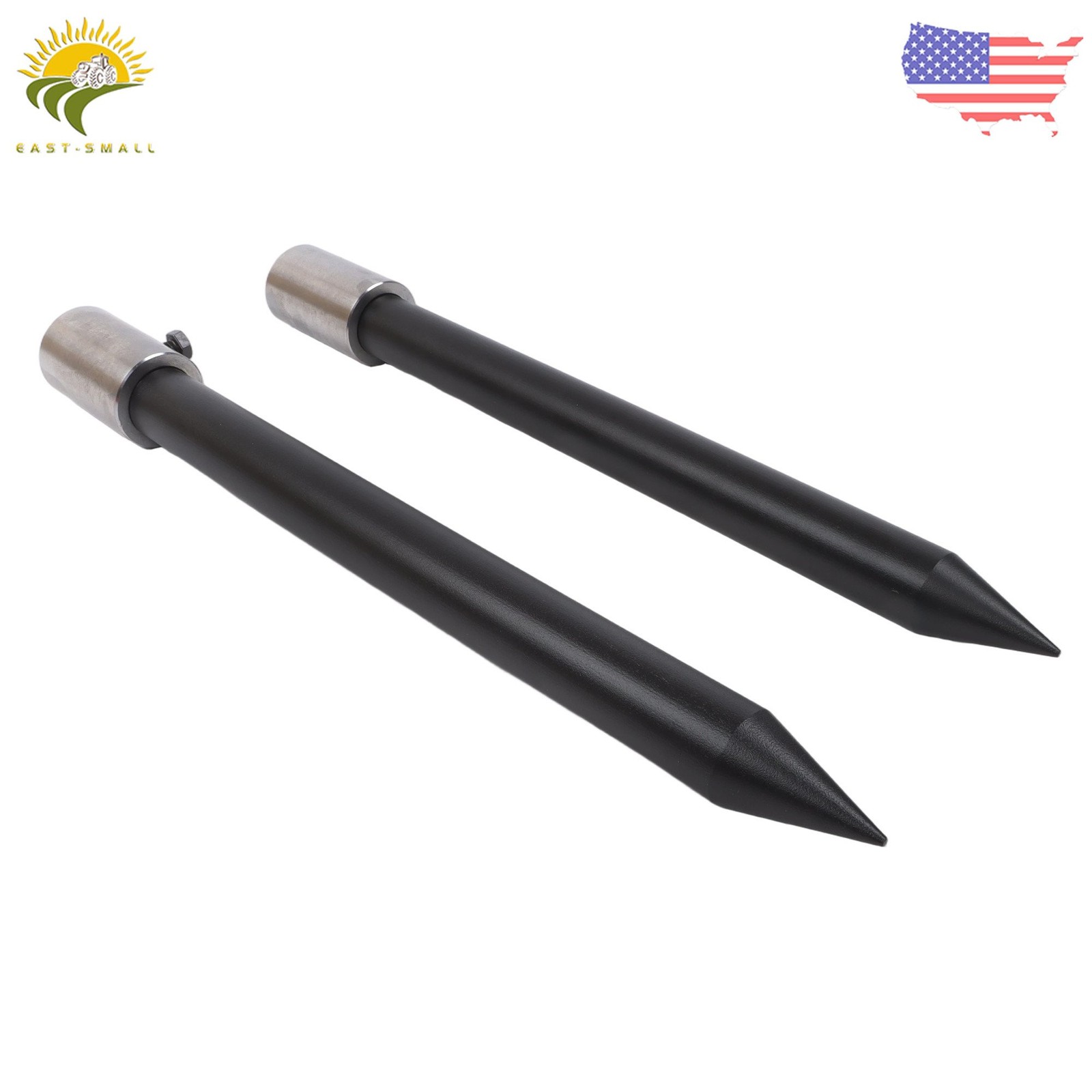 49" Hay Bale Spear 3000Lbs Capacity Square Bale Spike with Nut and Sleeve Hay