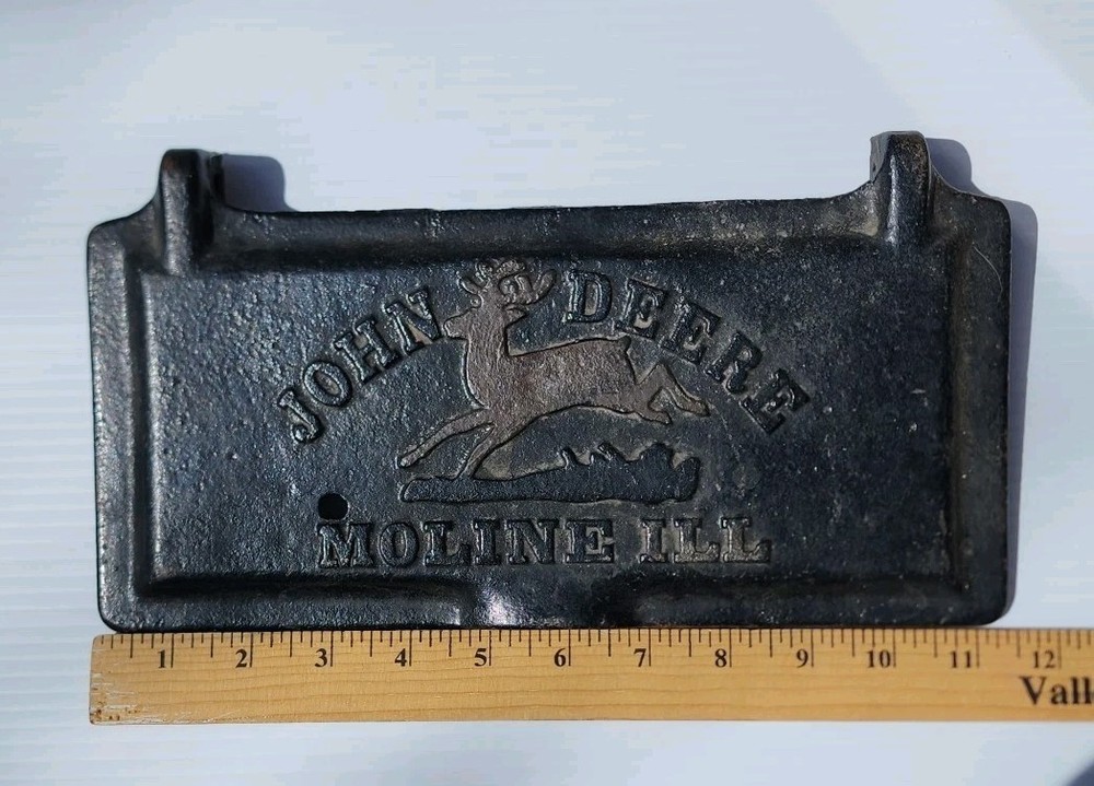 John Deere Cast Iron Toolbox Lid Z221