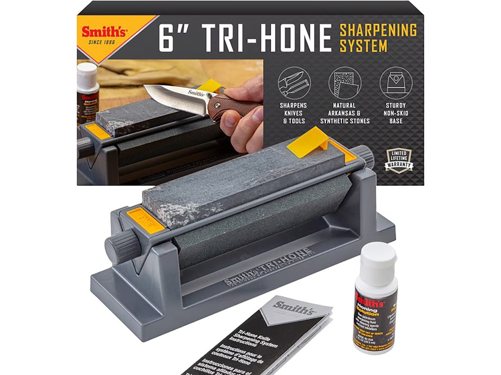 Smith's 6" Three Stone Knife Sharpener System